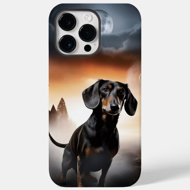 Dachshund Halloween Scary Case-Mate iPhone Case (Back)