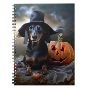 Dachshund Halloween Scary Notebook