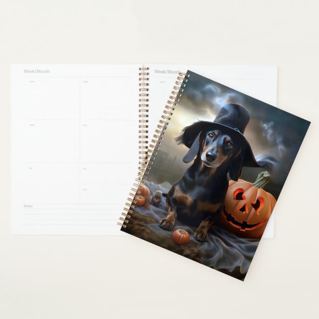 Dachshund Halloween Scary Planner (Display)