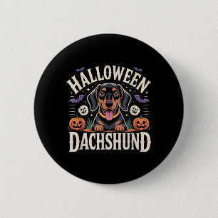 Dachshund Halloween Weenie Wiener Sausage Dog 6 Cm Round Badge