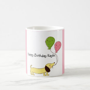 Dachshund Happy Birthday Customised Mug