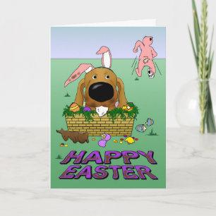 Dachshund Happy Easter Card