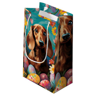Dachshund Happy Easter Small Gift Bag
