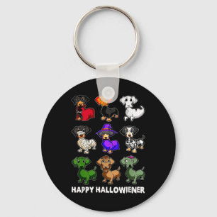 Dachshund Happy Halloweiner Fun Halloween Dogs Lov Key Ring