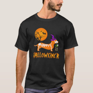 Dachshund Happy Halloweiner Funny Halloween Dogs L T-Shirt