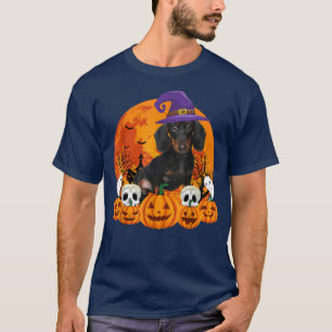 Dachshund Happy Halloweiner Funny Halloween Dogs L T-Shirt