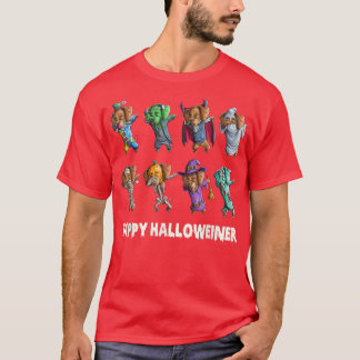 Dachshund  Happy Halloweiner Funny Halloween Dogs  T-Shirt