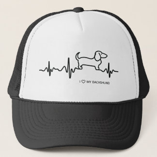 Dachshund Heartbeat Trucker Hat