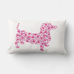 Dachshund Hearts Lumbar Cushion