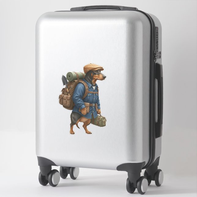 Dachshund Hiker  (Suitcase)