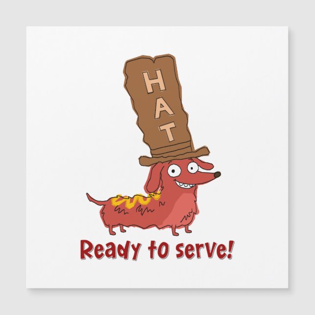 Dachshund Hot Dog Pun (Front)