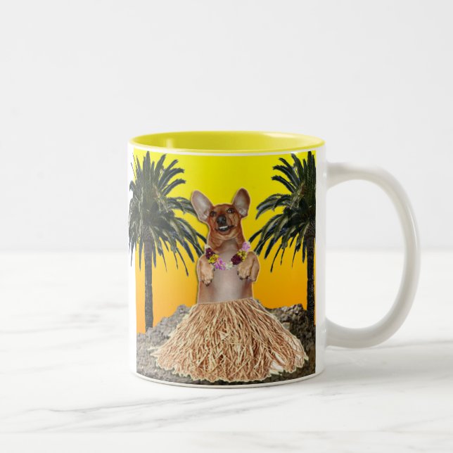 Dachshund Hula Mug (Right)