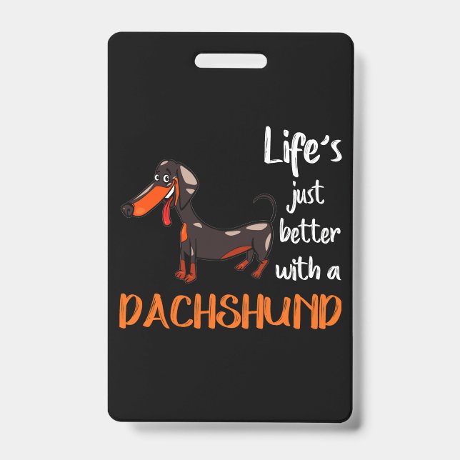 Dachshund ID Badge (Front)