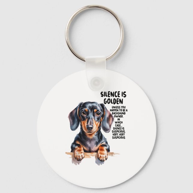 Dachshund Ideas For Women &amp; Novelty Miniature  Key Ring (Front)