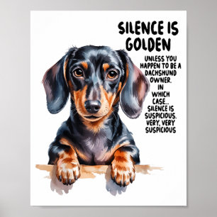 Dachshund Ideas For Women &amp; Novelty Miniature  Poster