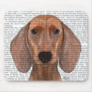 Dachshund Illustration Plain Mouse Pad