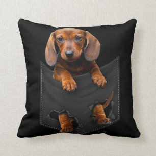 Dachshund In My Pocket Dachshund Weiner Dog Gift Cushion