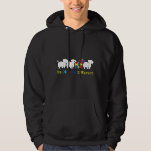 Dachshund It S Ok To Be Different Autism Awareness Hoodie