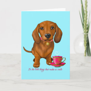Dachshund Its the little things..... Card