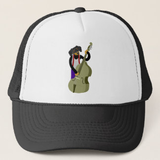Dachshund Jazz Bass Player Trucker Hat