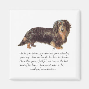 Dachshund Keepsake - Female Magnet