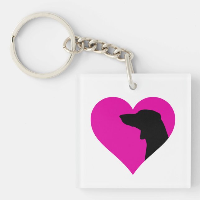 Dachshund    key ring (Front)