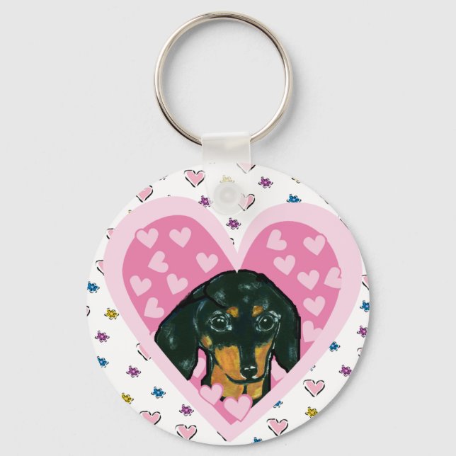 Dachshund Key Ring (Front)