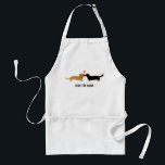 Dachshund Kiss with Custom Text Standard Apron<br><div class="desc"></div>