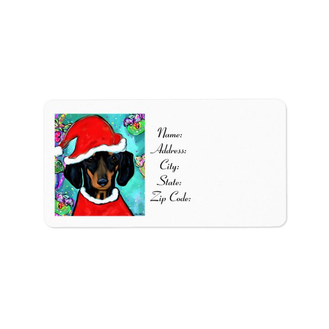 DACHSHUND LABEL (Front)
