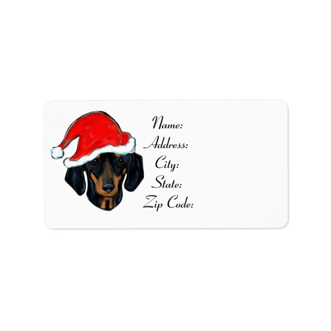 DACHSHUND LABEL (Front)