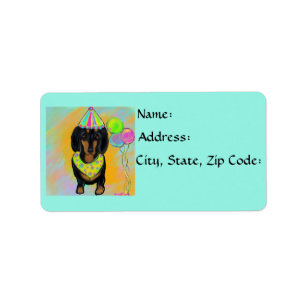 Dachshund Label