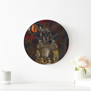 Dachshund large clock