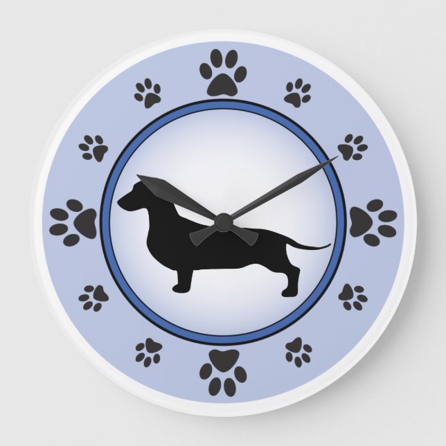 Dachshund Large Clock (Front)
