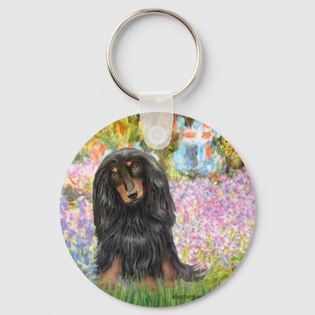 Dachshund (LH-BT) - Garden Key Ring (Front)