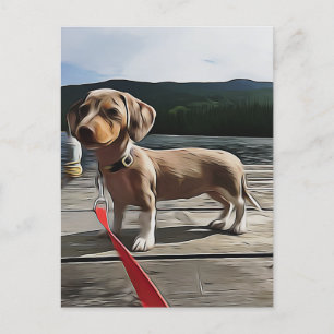 Dachshund Life Is Better With A Dachshund Birthday Postcard