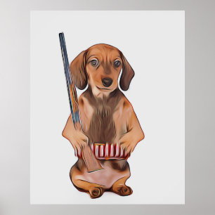 Dachshund Life Is Better With A Weiner Xmas Poster