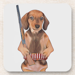 Dachshund Life Is Better With A Weiner Xmas Poster Coaster