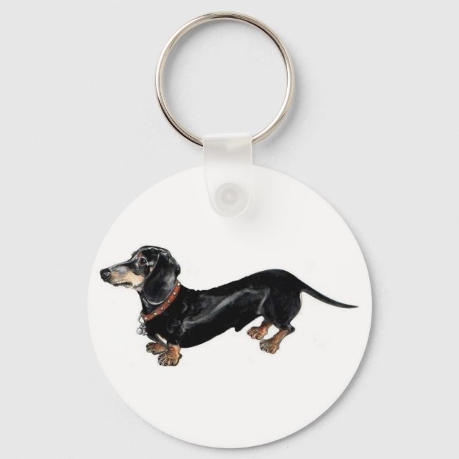 dachshund 'long dog' key chain (Front)