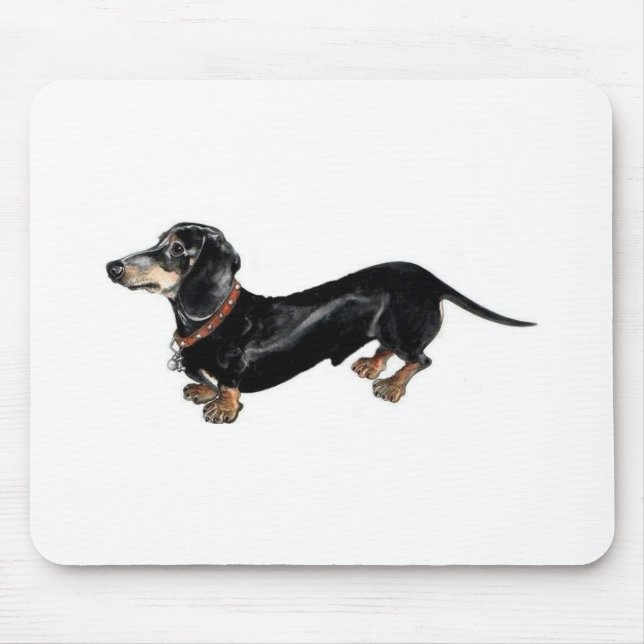 dachshund long dog mouse pad (Front)