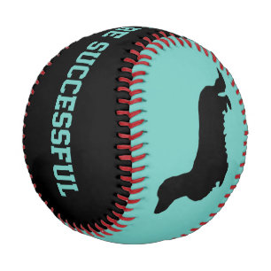 Dachshund Long Hair - Silhouette 1 Baseball