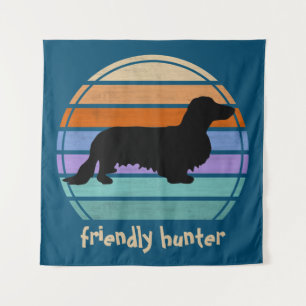 Dachshund Long Hair - Silhouette 1 Tapestry