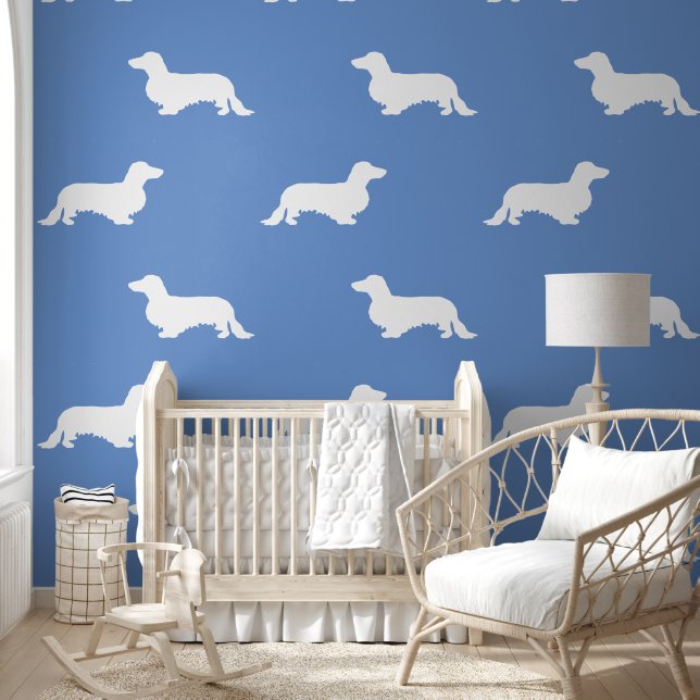Dachshund Long Hair - Silhouette 2 Wallpaper (Kids)