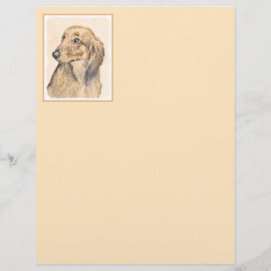 Dachshund (Longhaired) Painting - Original Dog Art