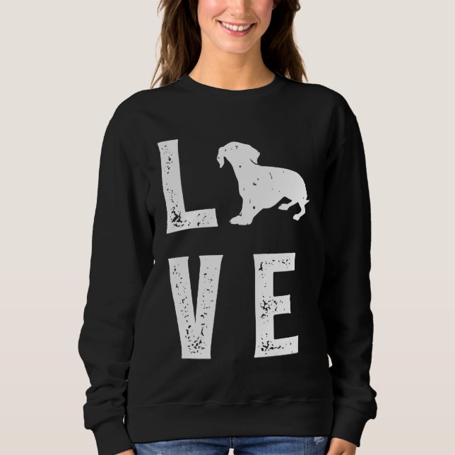 Dachshund Love  1 Sweatshirt (Front)