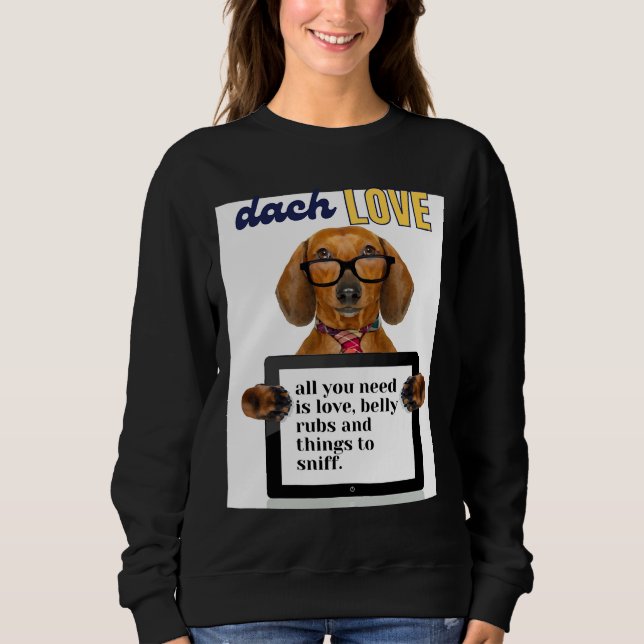 Dachshund Love  430 Sweatshirt (Front)