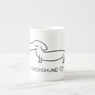 Dachshund Love Bone China Mug