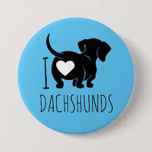 Dachshund Love Button
