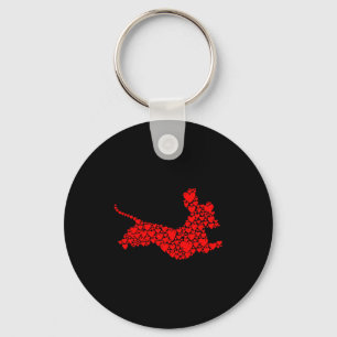 Dachshund Love Dogs Mum Female Ladies Valentines D Key Ring