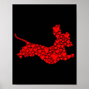 Dachshund Love Dogs Mum Female Ladies Valentines D Poster