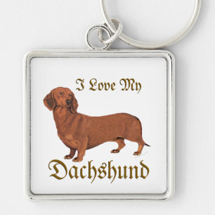 Dachshund Love Key Ring